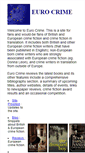 Mobile Screenshot of eurocrime.co.uk